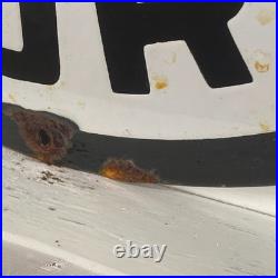 Gulf Enamel Sign Ø 50cm (19.7) Retro Motor Oil Collector Vintage Wall Decor