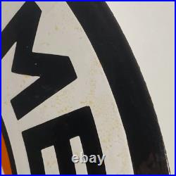 Gulf Enamel Sign Ø 50cm (19.7) Retro Motor Oil Collector Vintage Wall Decor