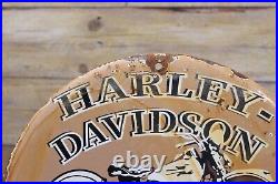 HARLEY-DAVIDSON PORCELAIN Timeless Tradition Motorcycles Motor Oil Round Sign