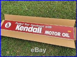 Huge Embossed Metal Sign Protect Your Investment With Kendall Motor Oil 73 2000