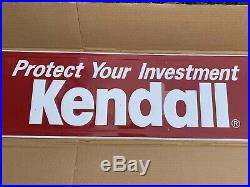 Huge Embossed Metal Sign Protect Your Investment With Kendall Motor Oil 73 2000