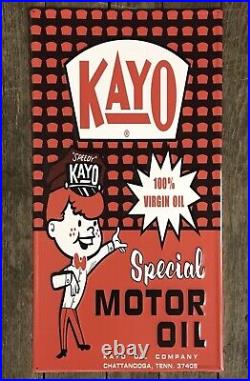 KAYO Special Motor Oil, Chattanooga, TN, Embossed Metal Sign, 29.5 x 15.5