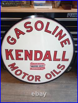 Kendall Gasoline Motor Oil Gas & Oil Sign 36 Repop Metal Bradford Grade Kendall Gasoline Motor Oil Gas & Oil Sign 36 Repop Metal Bradford Grade