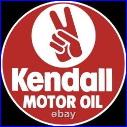 Kendall Motor Oil NEW Sign 28 Dia. Round USA STEEL XL Size