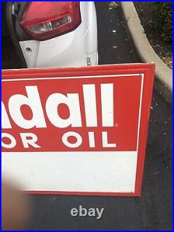 Kendall Motor Oil Sign 6 By 3 Dealership Sign Good Condition