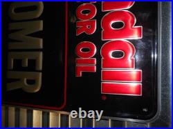 Kendall Motor Oil Sign Embossed 24 Gas Station Motor Oil Customer Waiting Area