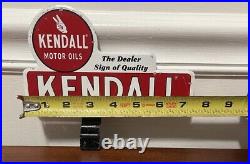 Kendall Motor Oils The Dealer Sign Of Quality Sign Tag Topper