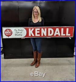 Kendall motor oil sign. Service station gas oil 72 inch ORIGINAL