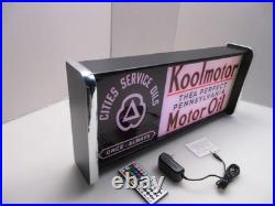 Koolmotor Motor Oil LED Display lighted sign lightbox Wall hanging Light