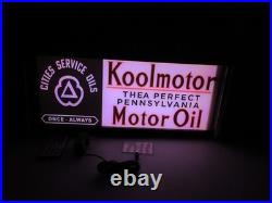 Koolmotor Motor Oil LED Display lighted sign lightbox Wall hanging Light