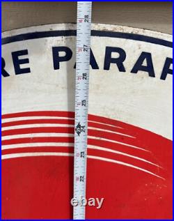 LARGE 28 Double-Sided RPM MOTOR OIL Metal ENAMEL SIGN-Original-Rough-Chevron LARGE 28 Double-Sided RPM MOTOR OIL Metal ENAMEL SIGN-Original-Rough-Chevron