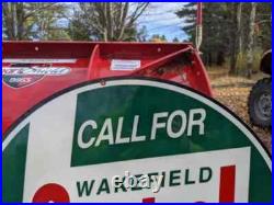 Large Vintage Double-sided Castrol Motor Oil Porcelain Gas Station Sign 24