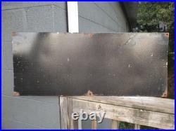 Large Vintage Gulf Dealer Motor Oil Porcelain Gasoline Service Station Sign 3ft