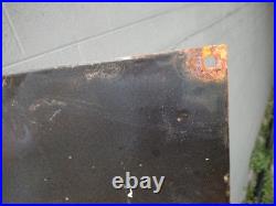 Large Vintage Gulf Dealer Motor Oil Porcelain Gasoline Service Station Sign 3ft