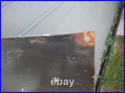 Large Vintage Gulf Dealer Motor Oil Porcelain Gasoline Service Station Sign 3ft