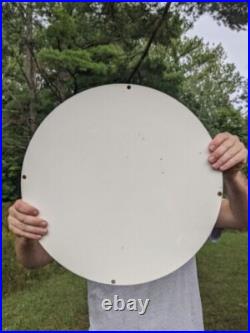 Large Vintage Oilzum Motor Oil Porcelain Gas Station Pump Sign 18