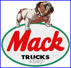 Mack Truck Garage Shop Reproduction Motor Oil Metal Sign 32 in x 34 RVG104S