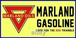 Marland Gasoline & Motor Oil NEW Sign 24x48 USA STEEL XXL Size