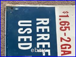 Martin Motor Oil MARCO Metal Sign Original SST Gas Station Chicago Antique Old