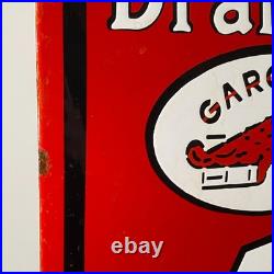 Mobiloil Enamel Sign 65x40cm (25.6x15.7) Garage Motor Oil Advertising Decor