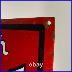 Mobiloil Enamel Sign 65x40cm (25.6x15.7) Garage Motor Oil Advertising Decor