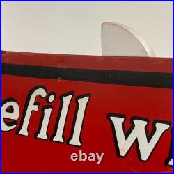 Mobiloil Enamel Sign 65x40cm (25.6x15.7) Garage Motor Oil Advertising Decor