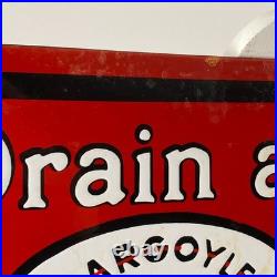 Mobiloil Enamel Sign 65x40cm (25.6x15.7) Garage Motor Oil Advertising Decor