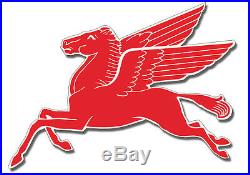 Motor Oil And Gas Large Mobil Pegasus Flying Horse Steel Cut Out Sign