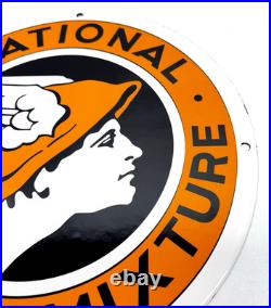 National Benzole Mixture Vintage Porcelain Sign Motor Oil Mercury Emblem
