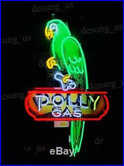 New Polly Gas Gasoline Motor Oil Light Neon Sign 19 with HD Vivid Printing