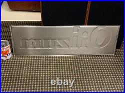 OILZUM MOTOR OIL EMBOSSED METAL SIGN, (35.5x 11.5) NICE CONDITION