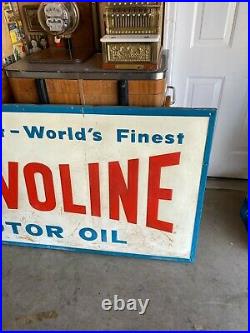 ORIGINAL Valvoline Motor Oil Service Station Gas Sign 70 x 34