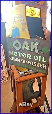 Oak Motor Oil Double Sided Sign