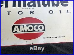 Old Amoco Super Permalube Motor Oil Sign