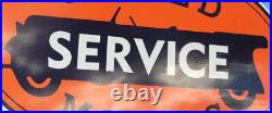 Old Style United Service Motor Oil & Gas Vintage Type Steel Sign USA Made