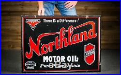 Original Northland Independent Motor Oil Porcelain Sign
