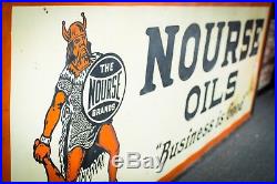 Original Nourse Motor Oil Tin Sign