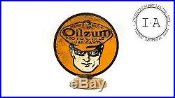 Original Oilzum Motor Oil Lubester Paddle Sign