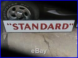 Original Old Essolube Standard Motor Oil Porcelain Sign 3 Piece Service Station