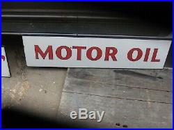 Original Old Essolube Standard Motor Oil Porcelain Sign 3 Piece Service Station