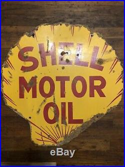 Original Shell Motor Oil Porcelain Sign