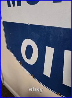 Original Sohio Motor Oil Sign Shield Gasoline Gas Pump Globle