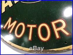 Original VALVOLINE MOTOR OIL Metal Gas Sign -rare