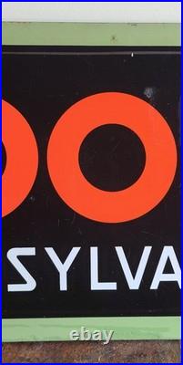 Original Veedol 100% Pennsylvania Motor Oil Advertising Sign 14x42