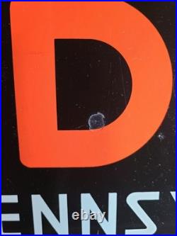 Original Veedol 100% Pennsylvania Motor Oil Advertising Sign 14x42