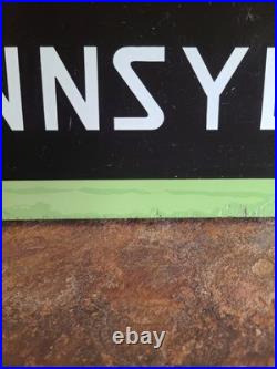 Original Veedol 100% Pennsylvania Motor Oil Advertising Sign 14x42