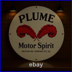 PLUME Motor Spirit Vacuum Oil Heavy Metal Sign XL 19.7 (50 cm) PLUME Motor Spirit Vacuum Oil Heavy Metal Sign XL 19.7 (50 cm)