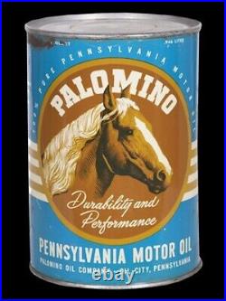 Palomino Pennsylvania Motor Oil DIECUT Sign 36 Tall USA STEEL XL Size 8 lb