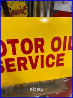 Pennzoil Motor Oil Painted Metal Sign 32 x 11 GAS OIL