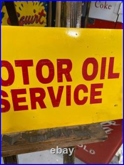 Pennzoil Motor Oil Painted Metal Sign 32 x 11 GAS OIL